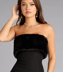 Cold Girl Couture Faux Fur Mini Dress