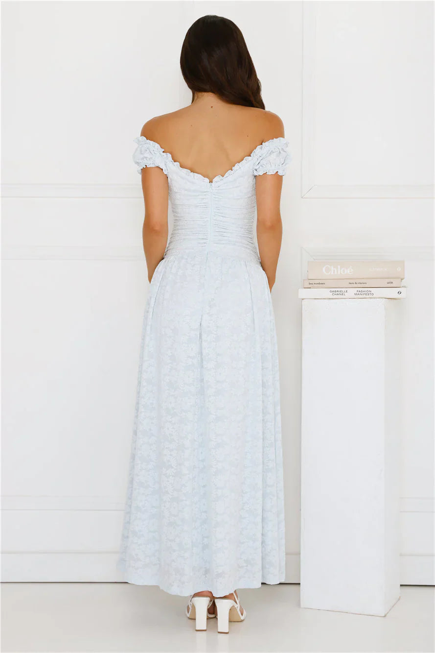 Soft Serve Off Shoulder Maxi Dress