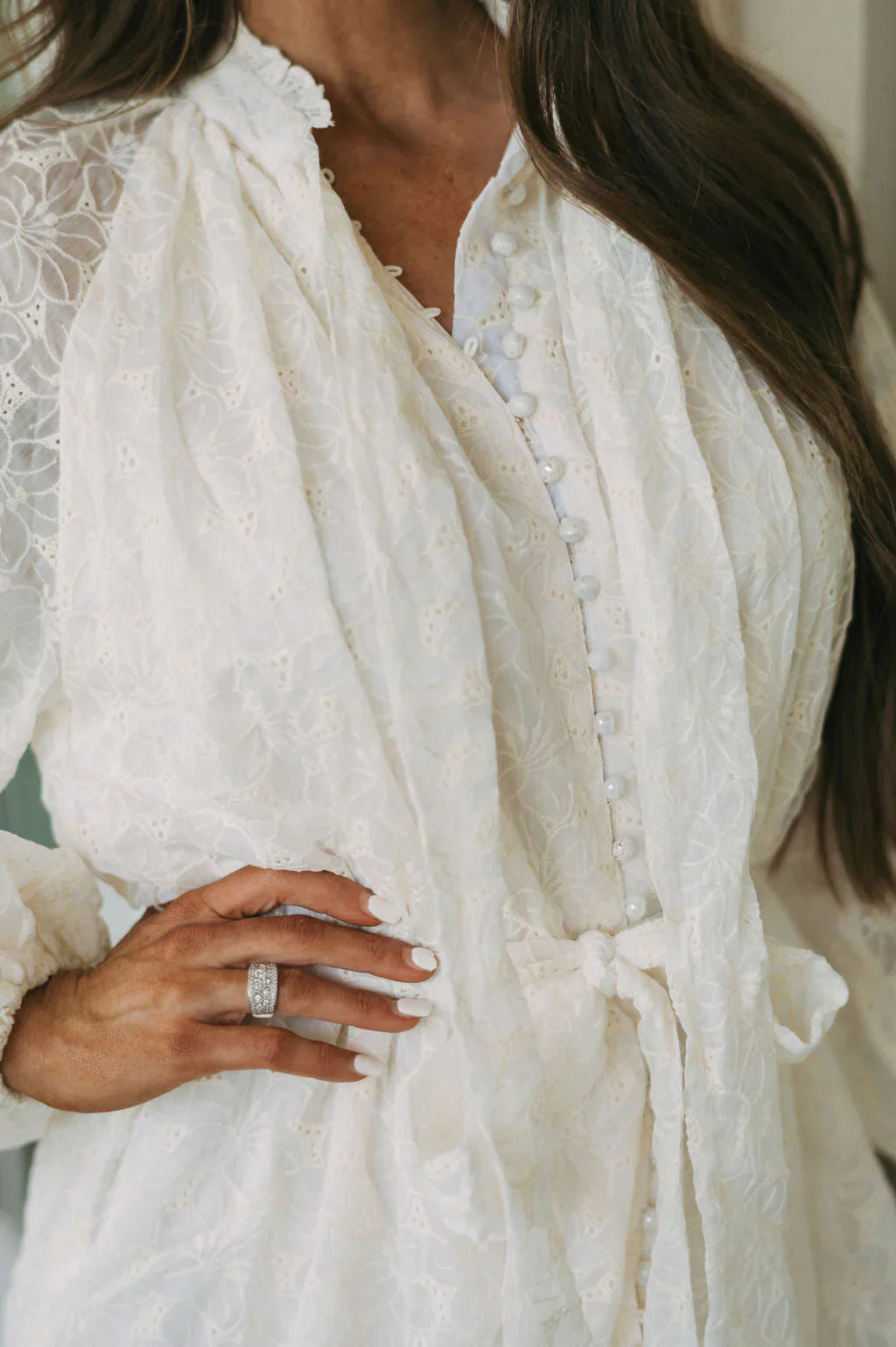 Dixie Lace Dress Cream