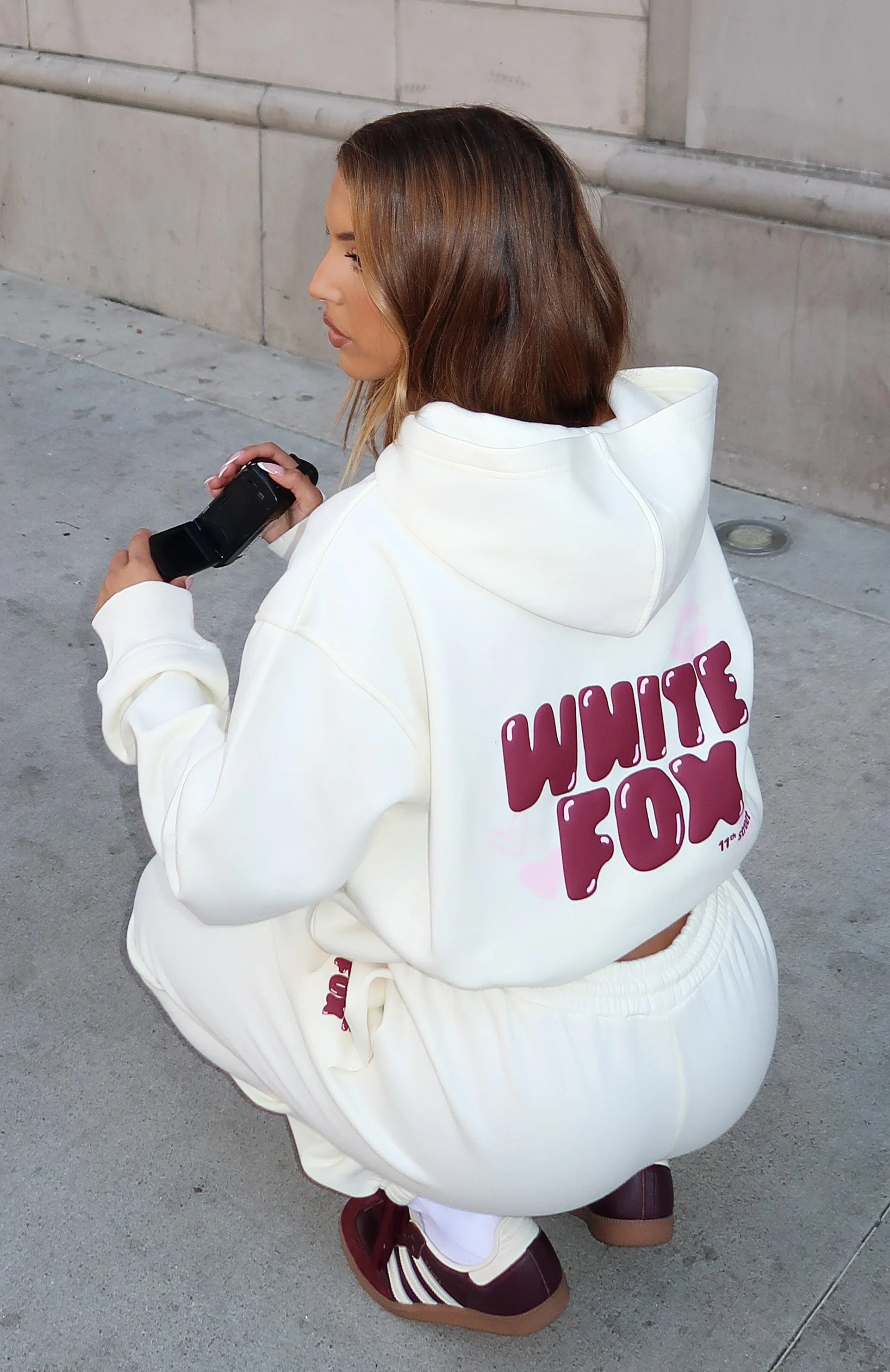 11th Street Sweet Kisses Oversized Hoodie Cake Batter