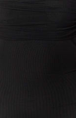 Sierra Black Mesh Mini Dress