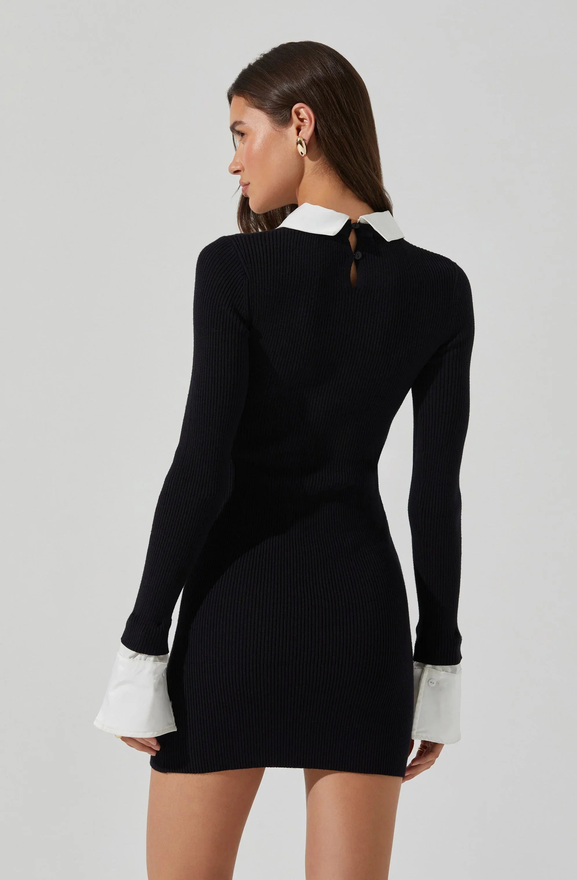 Alexia Mixed Media Mini Dress