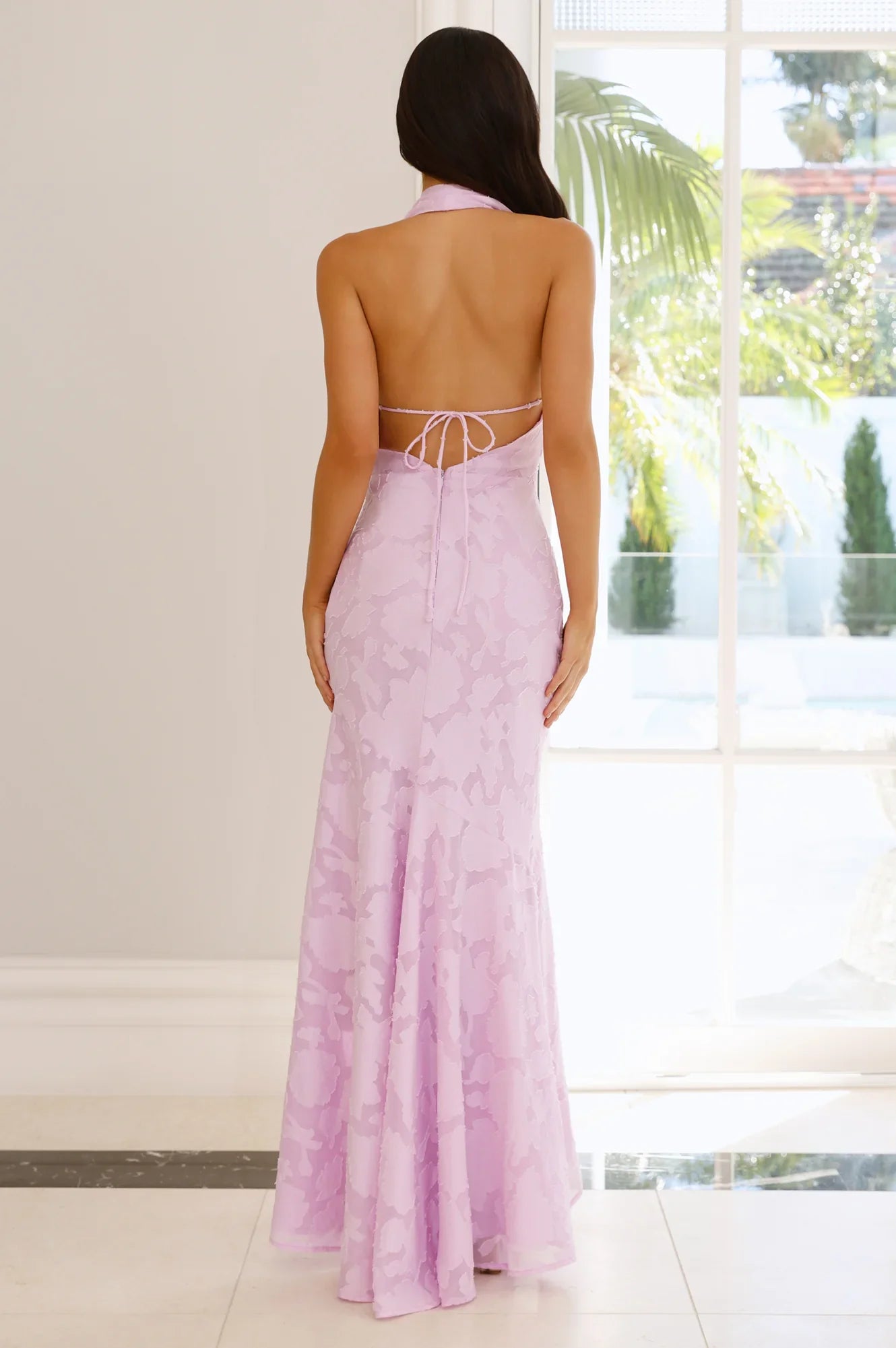 Garden Gems Halter Maxi Dress