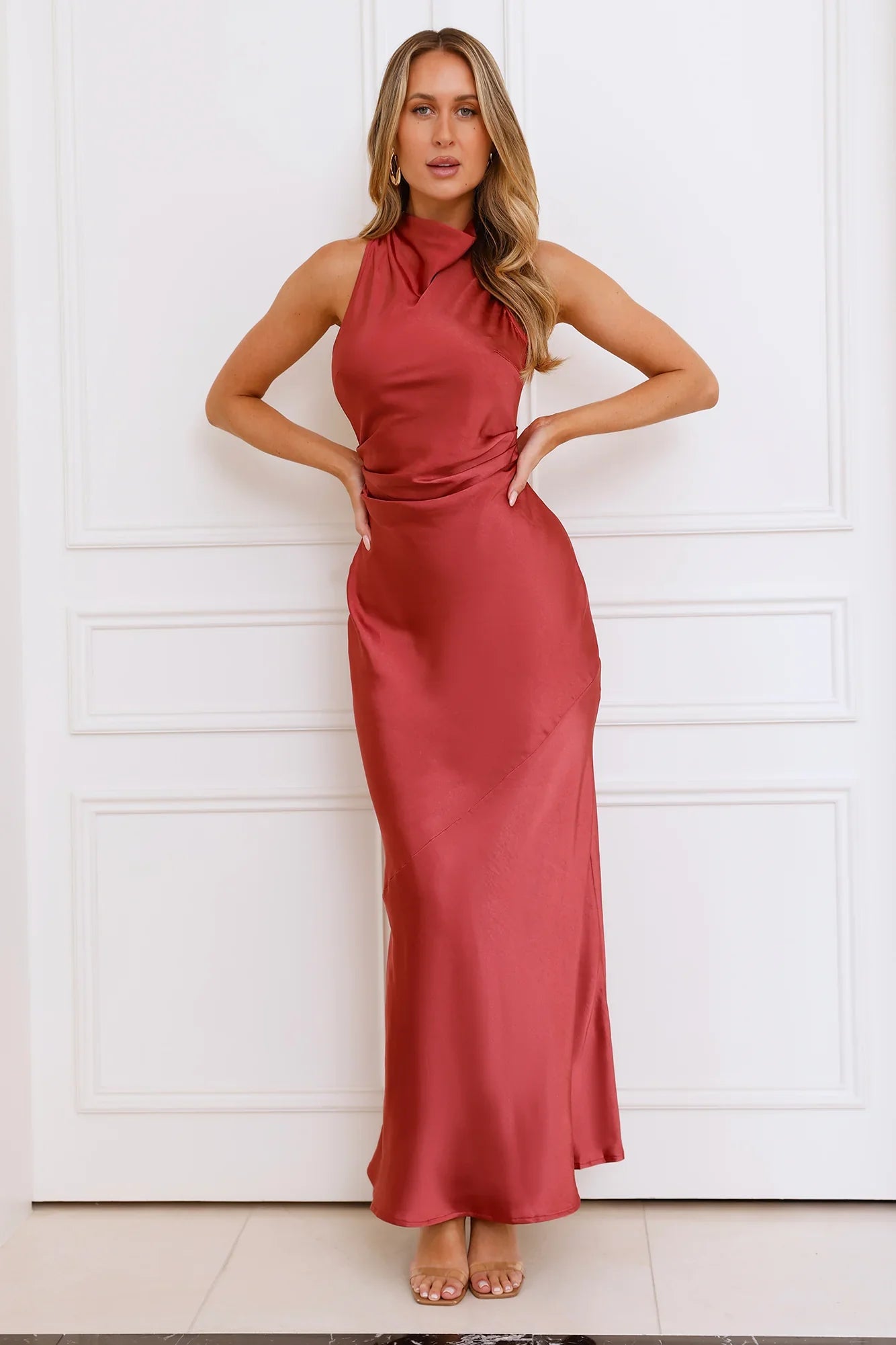 Eden Satin Maxi Dress