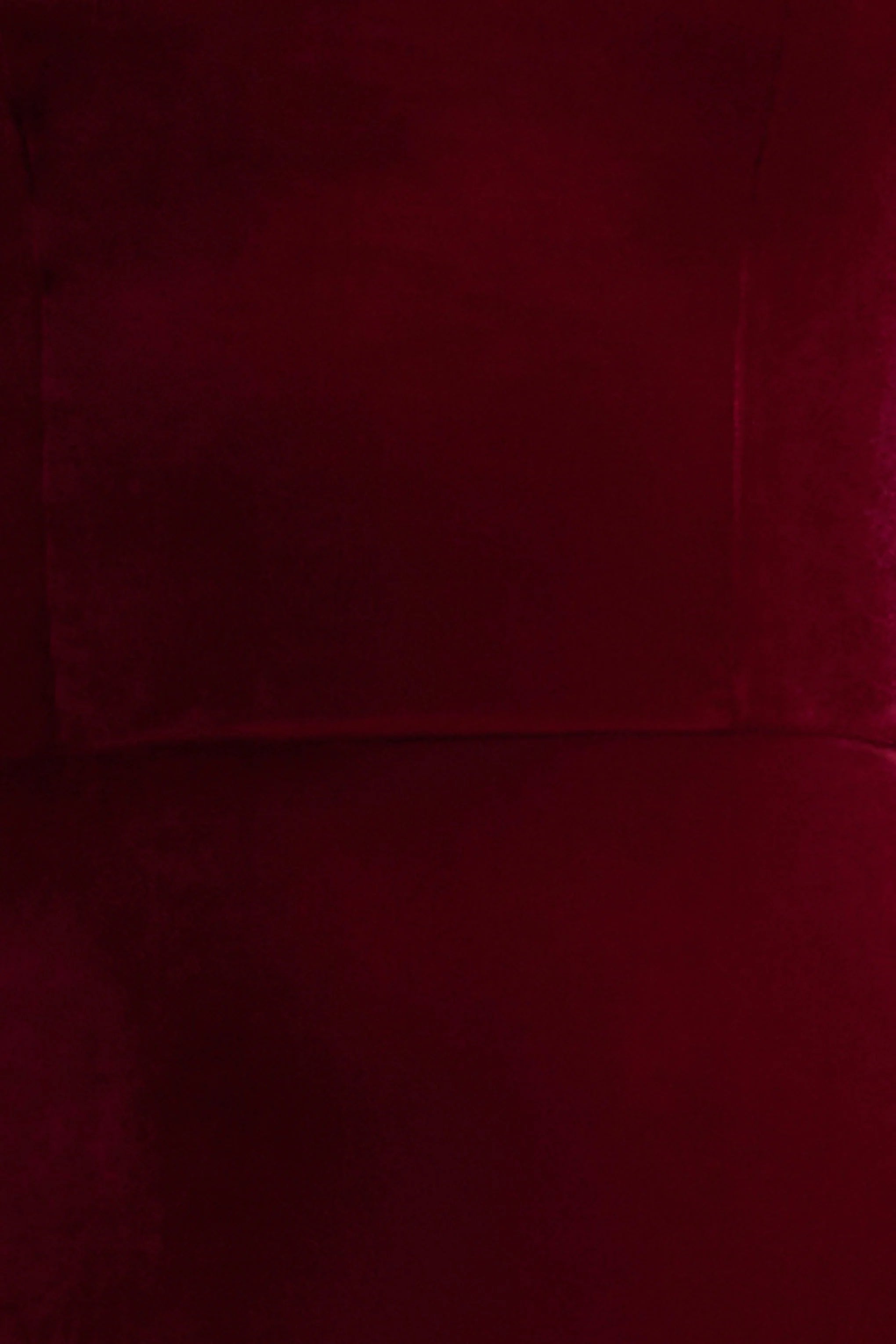 Illusion | Burgundy Velvet Bandeau Maxi Dress With Bow Detail