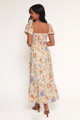 Cecelia Puff Sleeve Maxi Dress - Floral